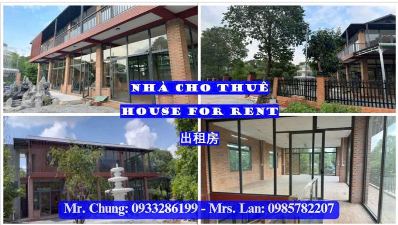 Chính chủ cho thuê nhà  vườn  quán nguyên căn lô góc 2 7006383
