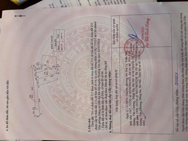 Chính chủ bán đất kỳ dương- chương dương - cách trục chính 7007269