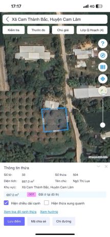 Đất đẹp - giá tốt - bán gấp lô đất tiềm năng xã cam thành 7008301