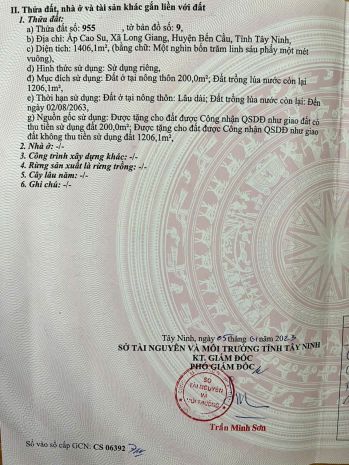 Đất đẹp - giá tốt tại ấp cao su, xã long giang, huyện bến 7008332