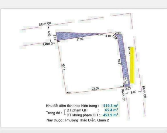 Góc 2 mặt tiền trục đường trần văn sắc  dg 44 củ , p. thảo 7010379