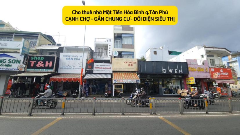 Cho thuê nhà mặt tiền hòa bình 72m², 3 lầu - ngay chợ-siêu 7010421