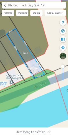 Đất lớn 1050m² thạnh xuân 24, q.12  full thổ, nở hậu đẹp 7010856