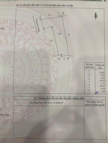 Bán nhà cấp 4 - p. hiệp hoà- 7011019