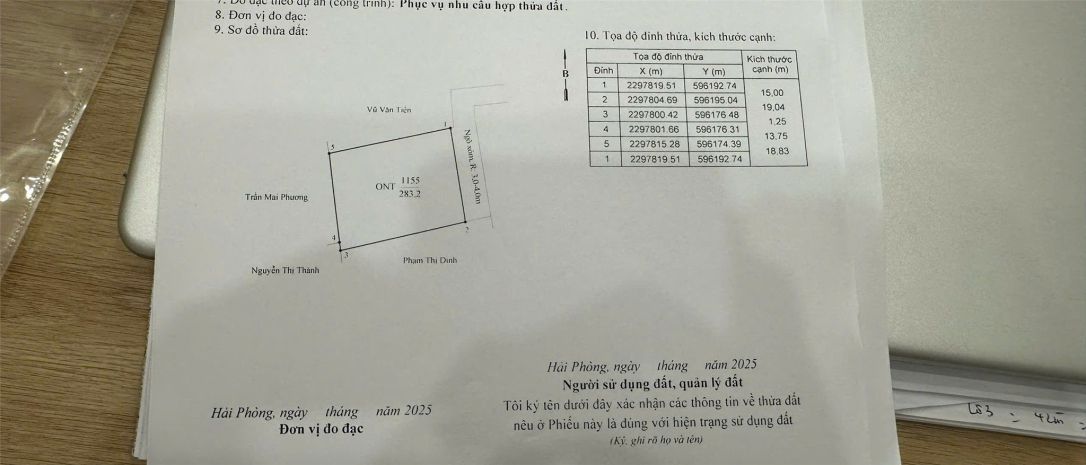 Giá hiếm lô lớn 283m² đức phong  chỉ hơn 1xtrm²  zalo 7011287