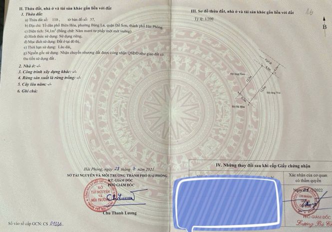 Giá hiếm 7xx triệu  lô đẹp bàng la đồ sơn  ngõ 4.2m 7011567