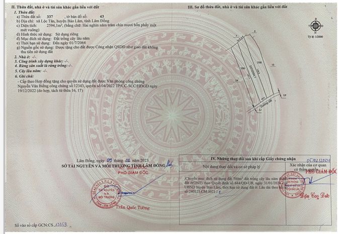 2.594m² 700m² thổ cư  view hồ đồi cao  quỹ đất hiếm cho 7014044