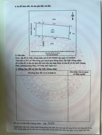 Bán đất mặt đường tân phúc, phường hưng phúc, tp vinh 7015509