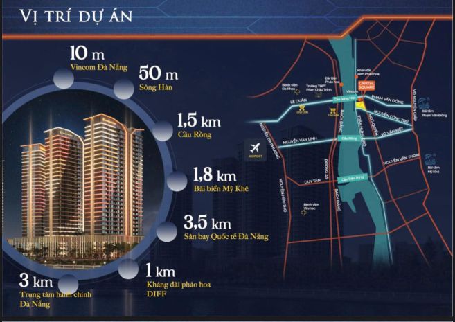 View phố thương mại capital square  căn 1pn tầng 9  giá 7018778