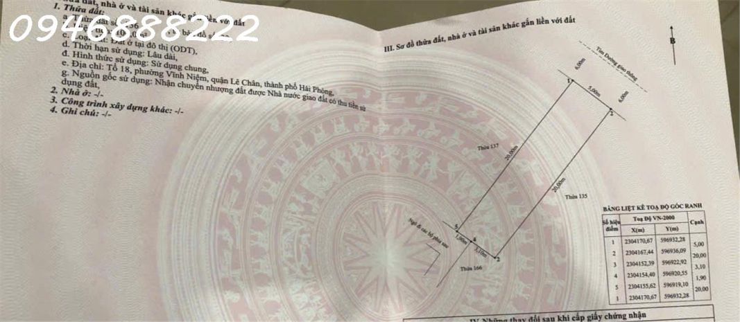 Lô đất đẹp nhất thiên lôi -  aeon mall lê chân - hải phòng 7018984