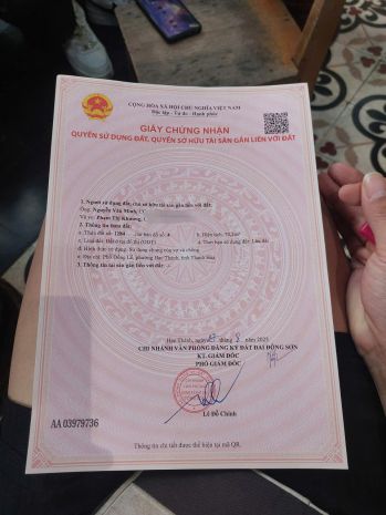 Chính chủ cần bán lô đất đầu ve 2 mặt tiền tại phố đồng lễ, 7019636