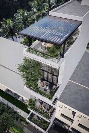 Duplex mặt phố cạnh aeon lb 120m2 8t, sân vườn trước sau, 7020779