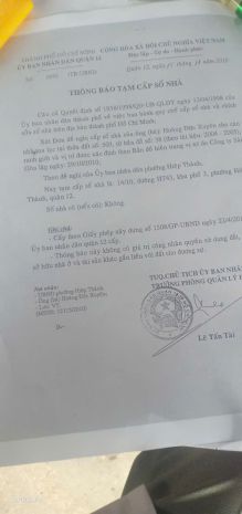 Bán nhà hiệp thành 43  quận 12  9x25m 7025216