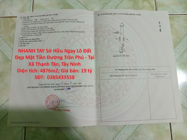 Nhanh tay sở hữu ngay lô đất đẹp mặt tiền đường trần phú - 7027111