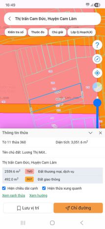 Chính chủ bán lô đất vị trí đẹp thị trấn cam đức, cam lâm, 7033504