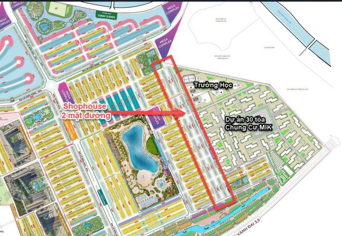 Căn shophouse 2 mặt tiền sát chung cư đơn giá tốt nhất 7034119