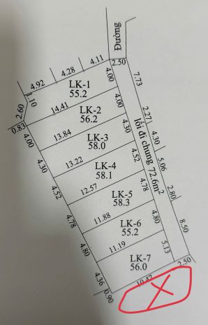 Chủ cần bán 55.2 m2 tân quang - văn lâm, giá đầu tư chỉ 7036581