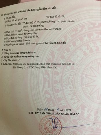 Bán lô đất siêu đẹp  tổ 5, đằng hải, hải an, hải phòng 7042215