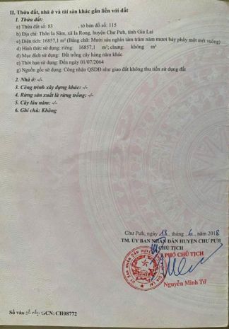 Chính chủ bán gấp lô đất ngộp tại ia rong , chư pưh , gia 7042773