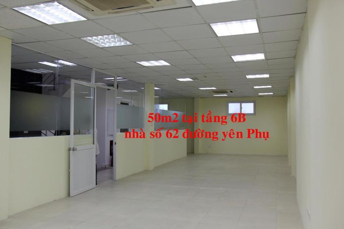 Chính chủ cho thuê vp 45m giá rẻ tại 62 đường yên phụ 7044609