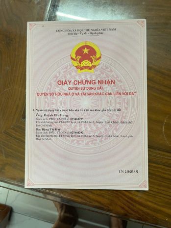 Lô đất chính chủ vĩnh lộc a, bình chánh 7048834