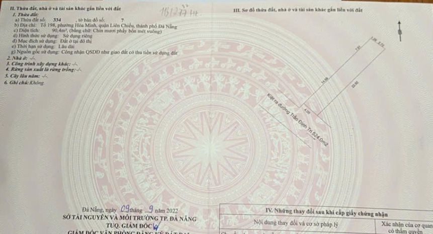 Cần bán đất kiệt trước nhà 5m đường trần đình tri - gần biển 7049108