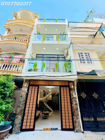 Nhà hẻm hxh thông kế hoà bình tô hiệu tp 53m2, 3 tầng 4pn. 7052438