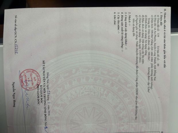 Bán gấp nhà riêng 500m²  tại an phước, long thành  sát 7053224