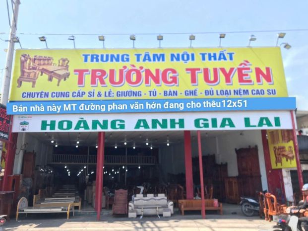 Bán đất tặng nhà 12x51 mặt tiền phan văn hớn  giá chỉ 7054362
