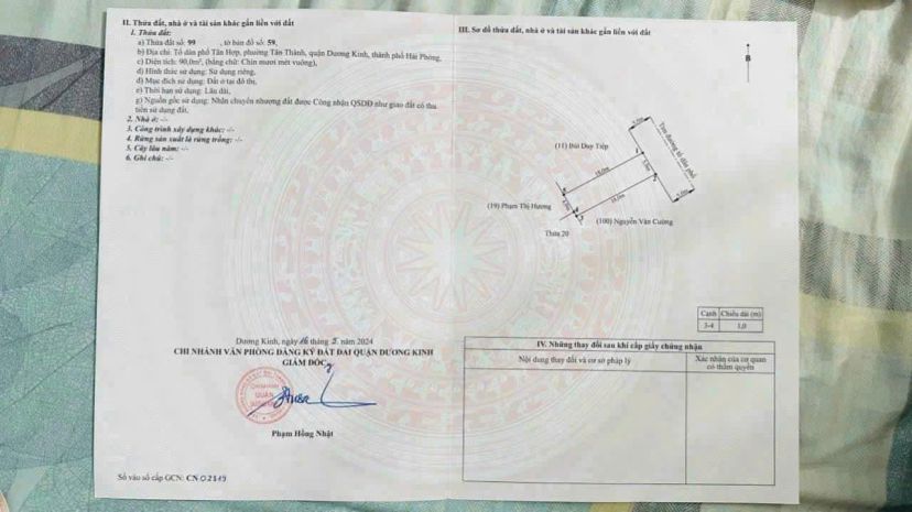 Lô 90m² giá hiếm 2x triệum²  mặt đường 10m tân sơn tân 7054550