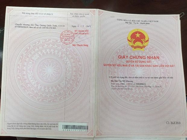 Bán 2 lô đất liền kề bến lức  long an 7055431