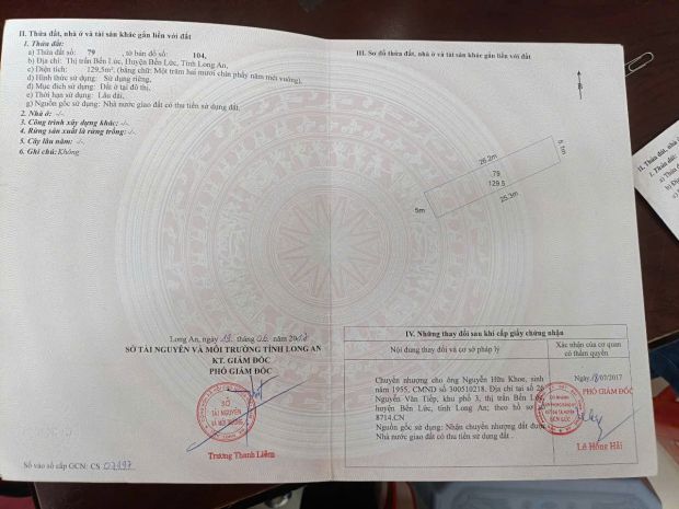 Bán 2 lô đất liền kề bến lức  long an 7055432