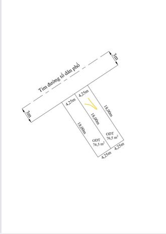 Lô 76.5m² nhánh 3 bùi phổ  đường 6m, giá chỉ 1.8x tỷ 7057205