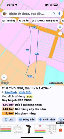 Bán đất tại phường tân triều. vĩnh cửu. đồng nai- 7057684