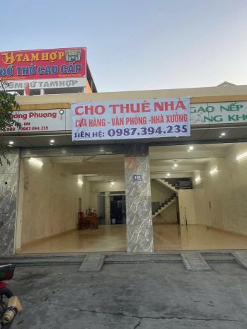 Cho thuê nhà mặt đường  tân tiến, an dương, hải phòng 7058334