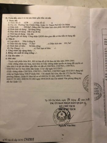 Siêu hot  rẻ nhất khu vực quận 12  bán gấp trong tuần! 7065557