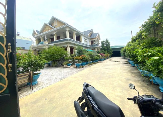 Bán biệt thự sân vườn mặt tiền giá rẻ dĩ an - bình dương 7066182