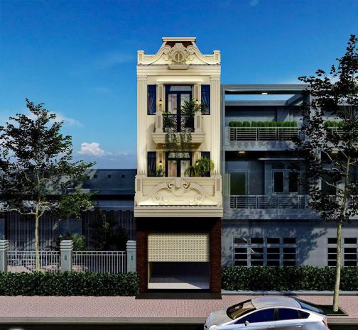 Mặt tiền trần hưng đạo 4,5x21 5 tầng sh hoàn công giá rẻ 7070291