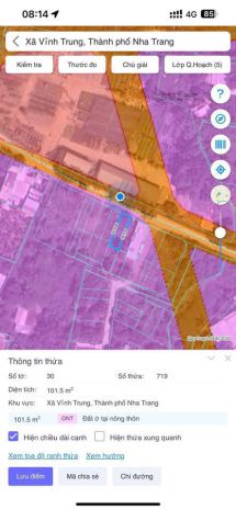 Bán lô đất vĩnh trung phường tây nha trang  khánh hoà diện 7071230