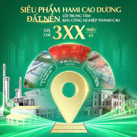 Cơ hội f0  đất nền chỉ 3xx triệulô
cao dương  lương 7071345