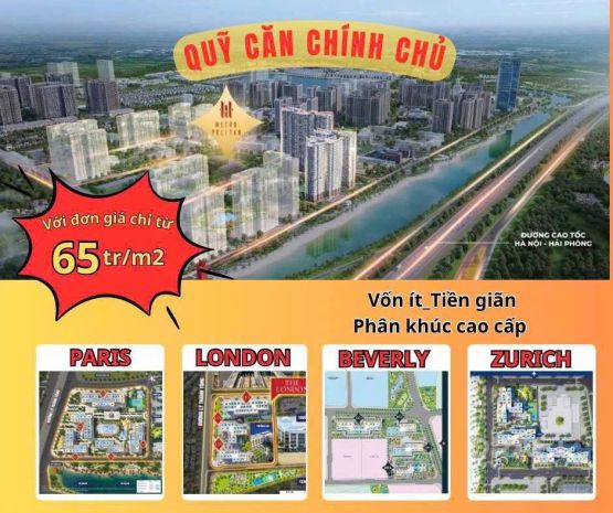 Quỹ căn chuyển nhượng giá rẻ nhất metropolitan - vhop 7071615
