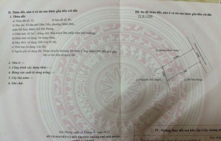 Lô đất giá hiếm sát đường ven biển minh đức  đồ sơn chỉ 7073977