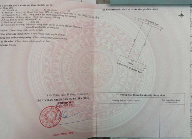 Bán đất đường dũng sĩ thanh khê - trục đường kinh doanh 7076094