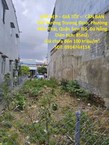 Đất đẹp  giá tốt   cần bán đất đường trương định, phường 7077049