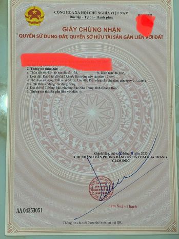 Bán lô góc gần cc hoàng quân  vĩnh hoà  - bắc nha trang 7080892