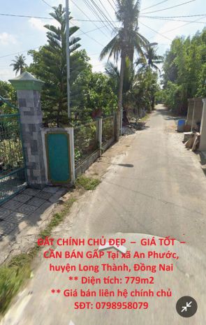 Đất chính chủ đẹp    giá tốt    cần bán gấp tại xã an 7082328