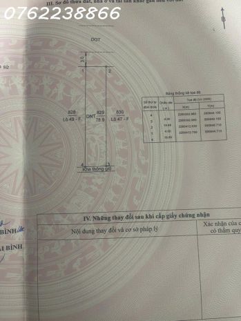 Bán đất tđc vũ lạc, thái bình, dt 78,9 m2, giá bán 1 tỷ 7085117