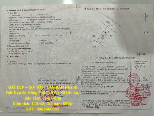 Đất đẹp  giá tốt - cần bán nhanh đất đẹp sổ hồng full thổ 7085900