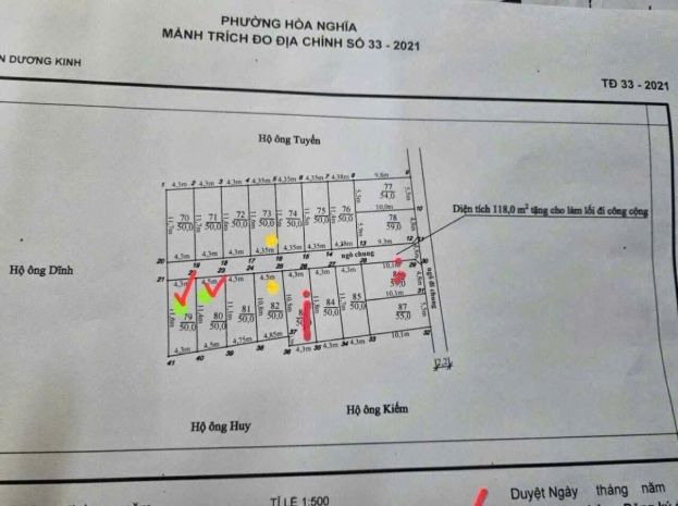 2 lô liền kề 50m² giá hiếm  sát vinhomes dương kinh, vùng 7091451
