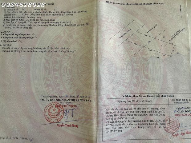 Chính chủ cần bán lô đất siêu đẹp phường hiệp thành, ngã 7092662